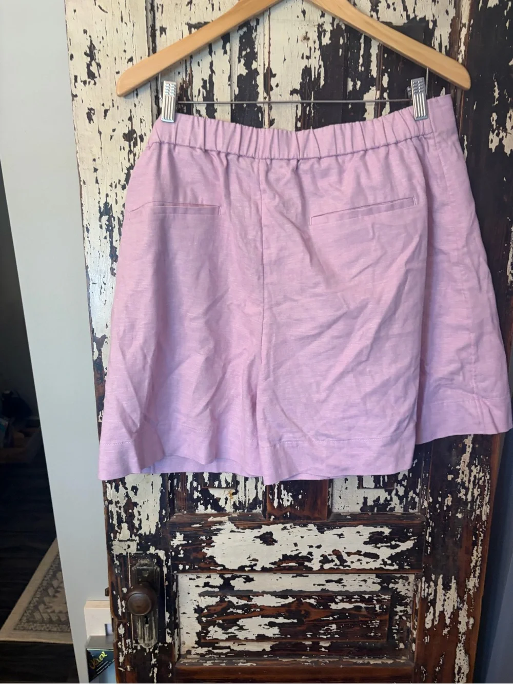 Banana Republic Linen Blend Women’s Lavender pink Pleated Skort. Women’s Large.